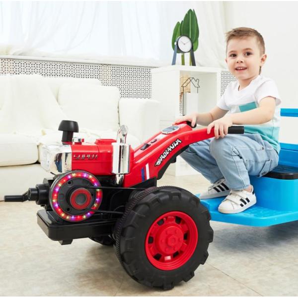 2022 12v Electric Kids Ride On Car avec une batterie de jouet de tracteur en plastique incluse