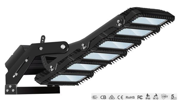 IP66 5years Warranty Adjustable High Power LED Flood Light With Long Lifetime For Sport Field High Mast
