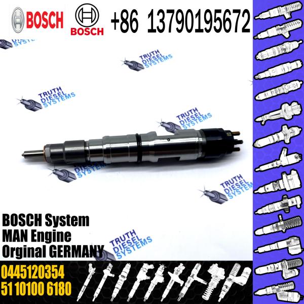 o injetor de combustível diesel 0445120354 51101006180 51101009180 para o LEÃO S do HOMEM TREINA injetor comum do trilho de 440 TGS/TGX