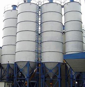 100ton steel material cement silos for concrete plant