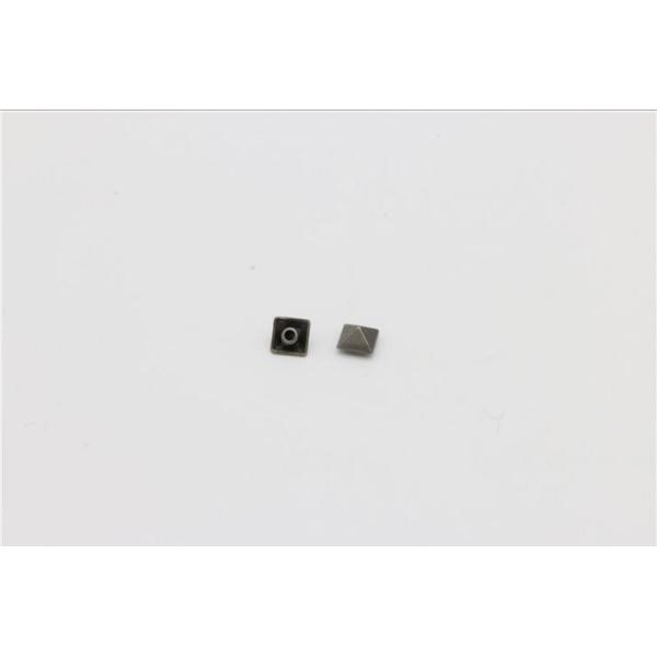 Luggage accessories decoration brass material ancient silver 7.7 mm square spikes rivets factory sales