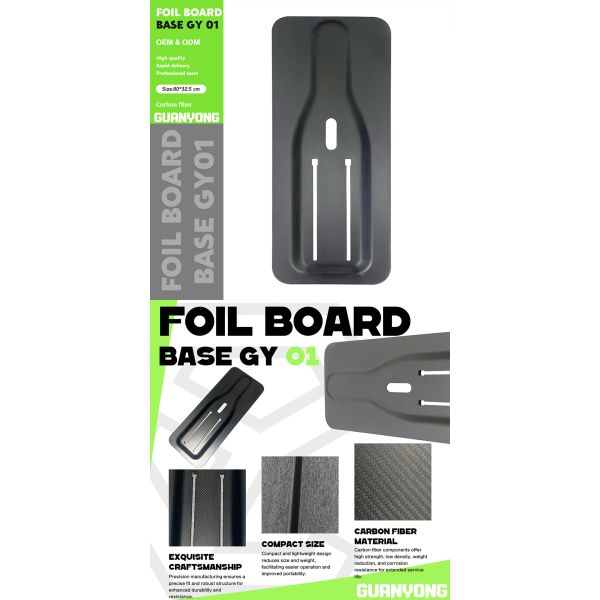 Universal Foil Mount Hydrofoil Board Plate Carbon Fiber Surfboard Base Accessory