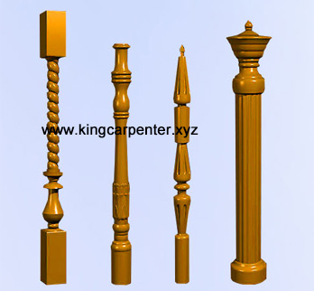 Max length 1500mm industrial cnc wood lathe machine