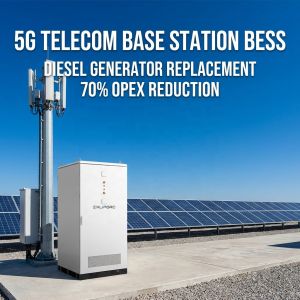 5G Telecom Base Station BESS 125kW 261kWh Solar Storage Diesel Replacement Power Solution
