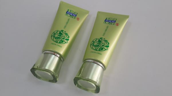 Tubo de plástico cosmético laminado com barreira de alumínio para embalagens resistentes a produtos químicos para loções corporais