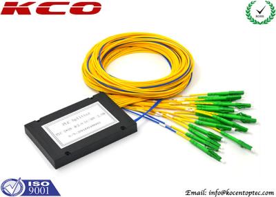 Conector plástico do SC UPC do módulo do acoplador 2x16 do divisor da fibra ótica do PLC de CATV