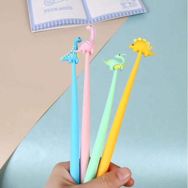 Cartoon Dinosaur Neutral Pen Silicone Cute Personalized Promotion Gel Pen