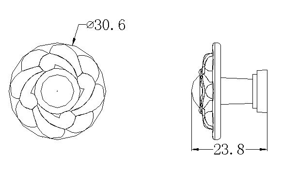 Лакированный Антикварный стиль ручки Кухонный шкаф шкафчик однорубая ручка