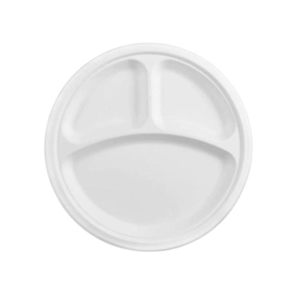 φ225×18mm 16 Grams Biodegradable Sugarcane Bagasse Plates