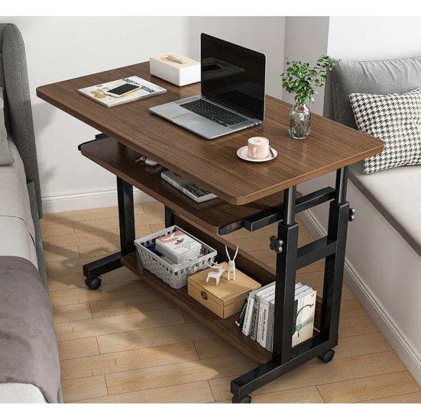 Versatile Standing Desk with Laptop Storage and Eco-Friendly Partical Board Desktop