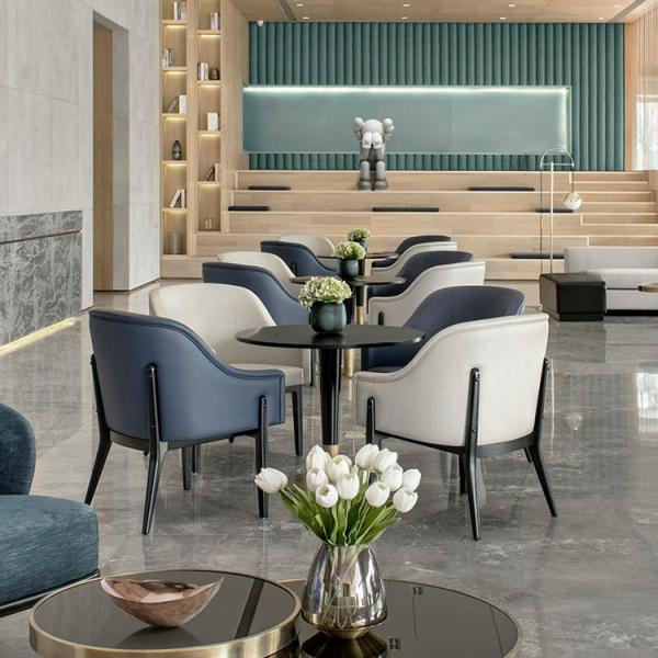 Leather Commercial Dining Room Chairs For Banquet / Hotels / Restaurants