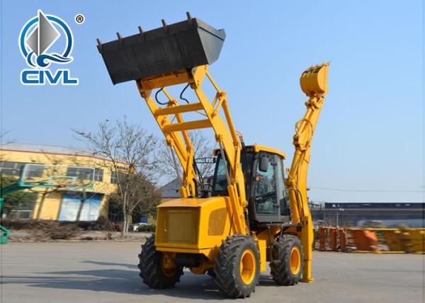 CVWZ30-25 Backhoe Wheel Loader , Compact Front End Loader 2.5 Ton