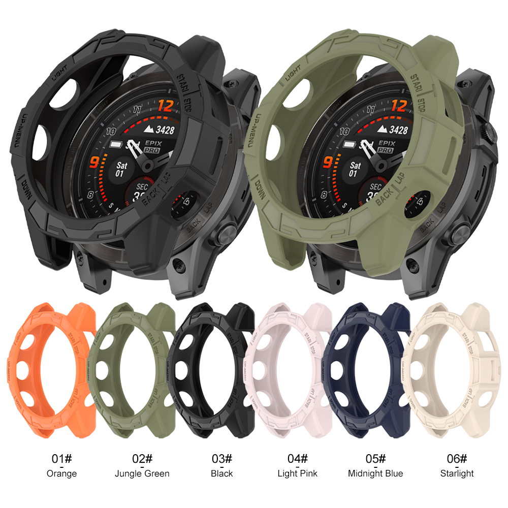 Smart Watch Cover Bumper Shell TPU Anti-Scratch Frame Protective Armor Skeleton Whole Surrounding Replacement Case Accessories