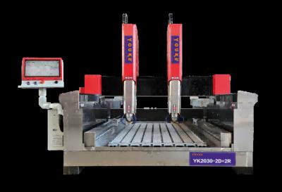 Flat Circular Stone Carving CNC Machine Engraving Dual Purpose 380V