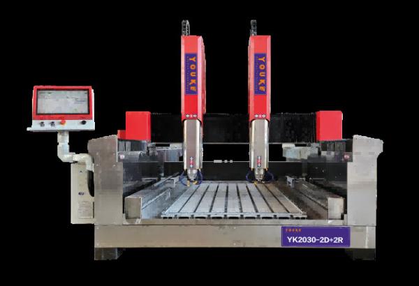 Flat Circular Stone Carving CNC Machine Engraving Dual Purpose 380V