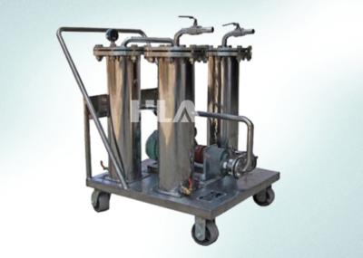 Cooking Portable Lube Oil Purifier Portable Oil Filter Cart PLC Touch Screen Control
