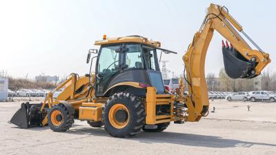 WZ40-30 Mini Backhoe Loader Hydraulic 4x4 3 Ton With Multifunction Bucket