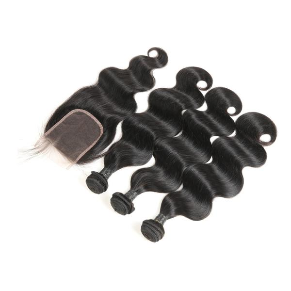 Peruvian Human Hair Weave Bundles Full Of Resilience No Chemical Process