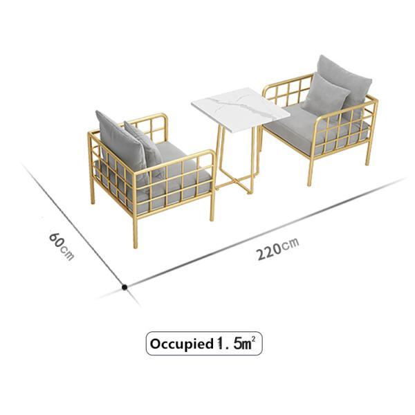 Нержавеющая сталь золота кафа мебели коммерчески будочки комнаты перерыва завтрака усаживая