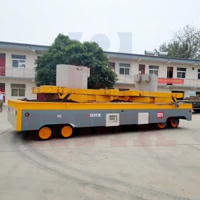 Battery 50T Load Transfer Trolley Trackless Transfer Platform