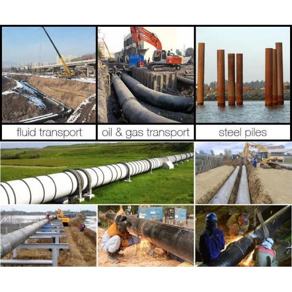 Труба Od 219mm спирали Ssaw сваренная углеродом стальная