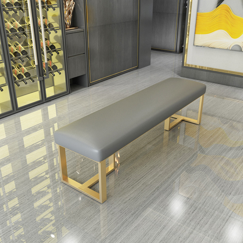 Living Room Furniture Golden Design Sofa Stool and Velvet Ottoman Bench in 1800*1800*2000