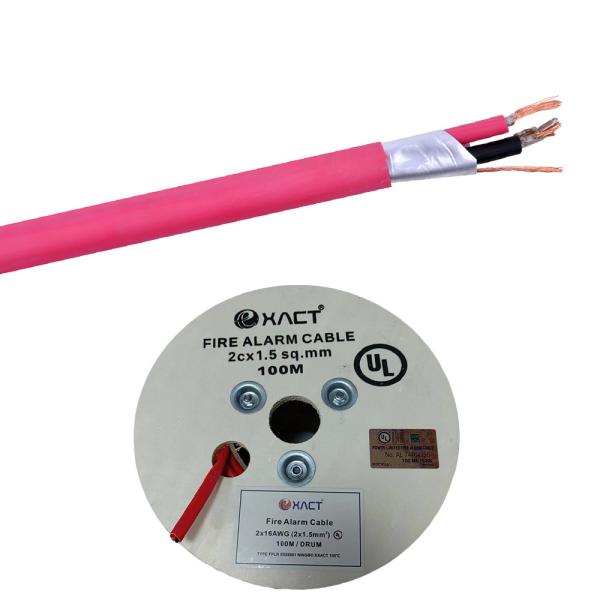 Гибкая скрученная пара 2*1,5 медный пожарный сигнализационный кабель для системы коммерческой безопасности