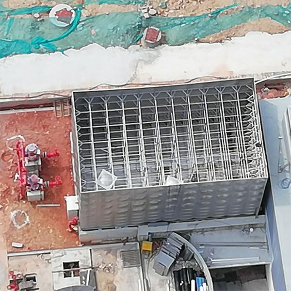 Healthy Drinking Welding Water Tank Precise Size Construction Site Use