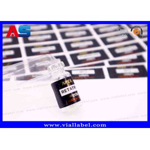 White Pearl Film Small Bottle Label for Injection Oils Stickers, Hcg Vial Stickers Printing Customized Logo