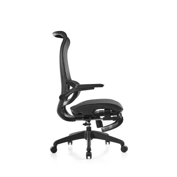 Ergonomic Office Executive Chair Lifting Equipped with Lumbar Support Adjustable Seat Height and Smooth Rolling Wheels for Office With Footrest Lunch Break