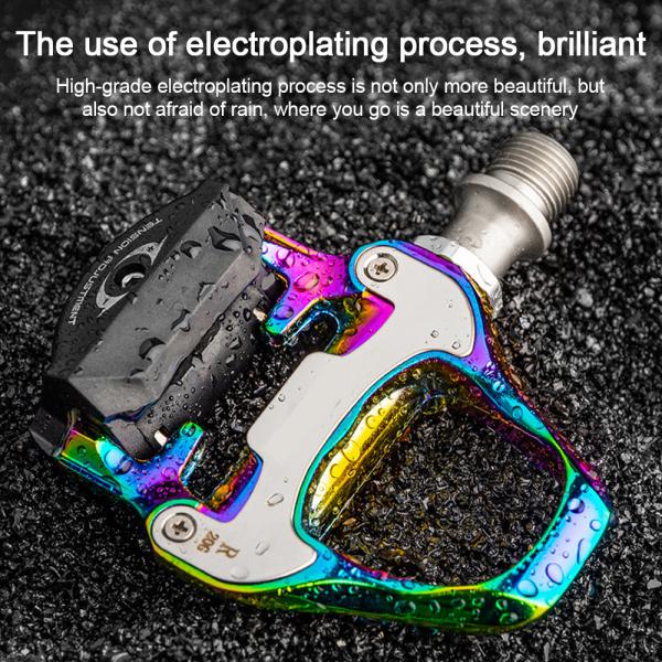 Pedales coloridos de la cerradura de los pedales SPD de la bici del camino de los pedales de KOOTU Clipless