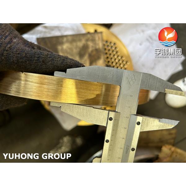 Heat Exchanger Tubesheet Copper Alloy Steel Tubesheet ASTM B171 C46400 PT Available