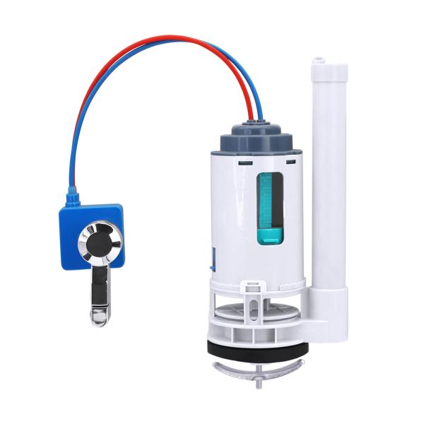 Adjustable ABS cable control bathroom fixtures with dual-flush toilet valve