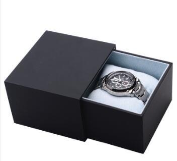 Elegant Black Leatherette Paper with Suede Pillow Gift Boxes Packing Bead Bracelet Bangle for watch