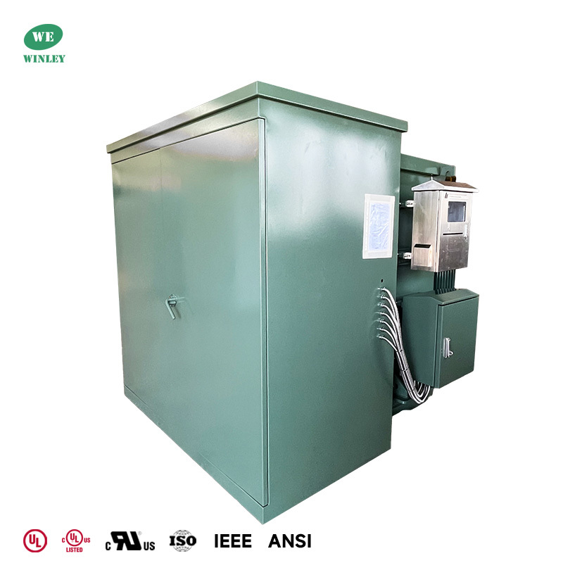 1MVA 34.5kV Pad-Mounted Zig-Zag Grounding Transformer NEMA 4X 316 Stainless Steel Enclosure CSA Standards