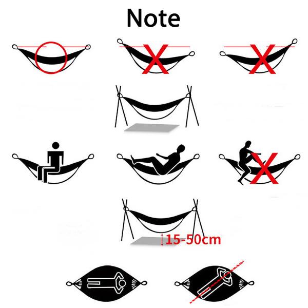 280x140cm Underquilt Portable Camping Hammock For Winter