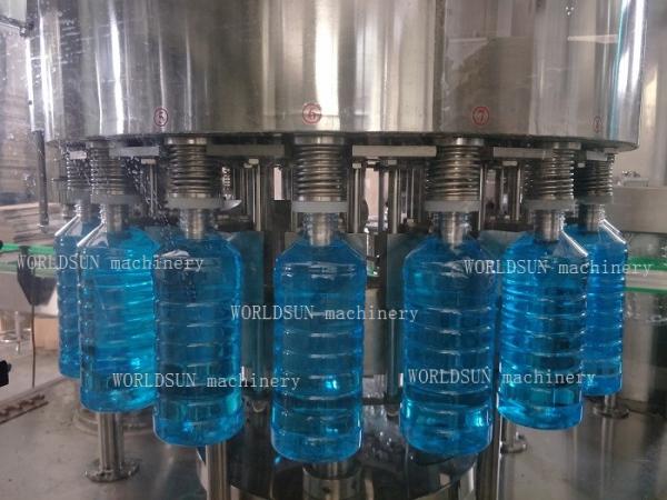 CE SS304 8000-12000BPH Windshield Washer Fluid bottle Filling Equipment capping machine