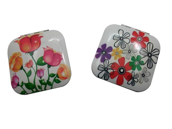 Square shape Two side pocket mirror