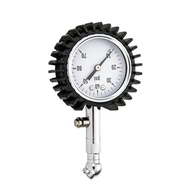 PC Lens Tyre Pressure Gauge 70 Psi 50mm Motorcycles Bike Tyre Gauge Schrader Valves