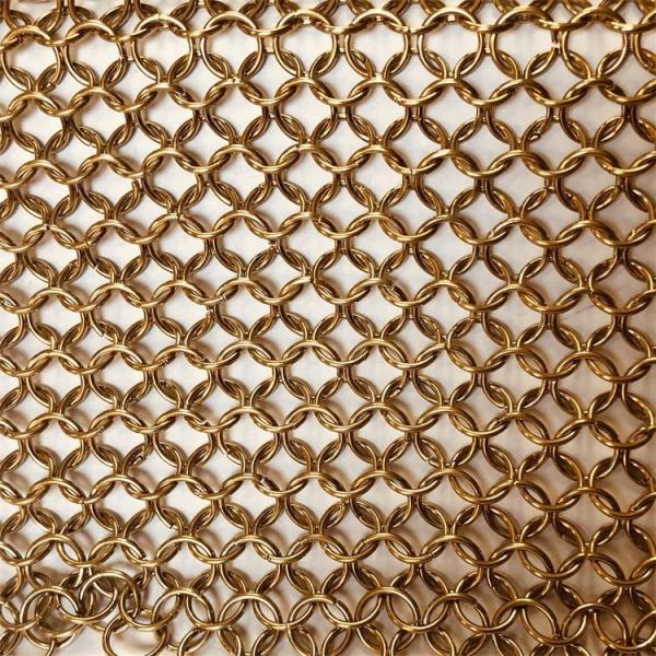 Beautiful Gold Ring Decorative Wire Mesh 1.0mm Diameter