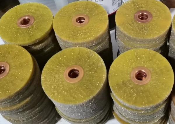 Surface Finishing 75mm OD Stainless Steel Wire Brush,Ringlock Wire Wheel Brush