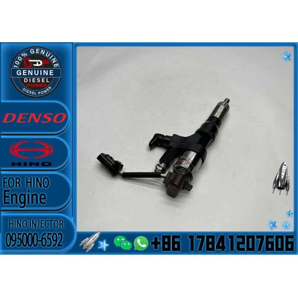 Injecteur de carburant 095000-6593 Injecteur d'huile de carburant pour le chemin de fer commun Injecteur de carburant Assy 095000-6592 pour HINO J08E