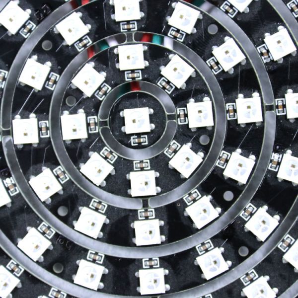 Digital Full Color RGB WS2812 SK6812 IC Pixel DC5V Circle Led Ring