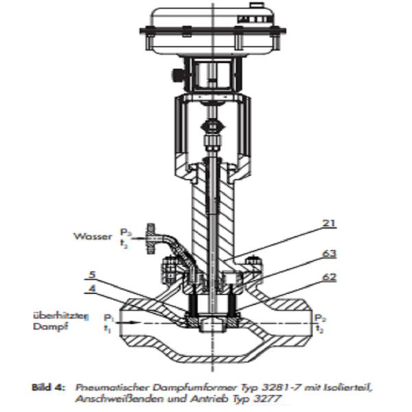 Метал пневматическая модулирующая лампа/пневматический АНСИ высокой точности нормального вентиля