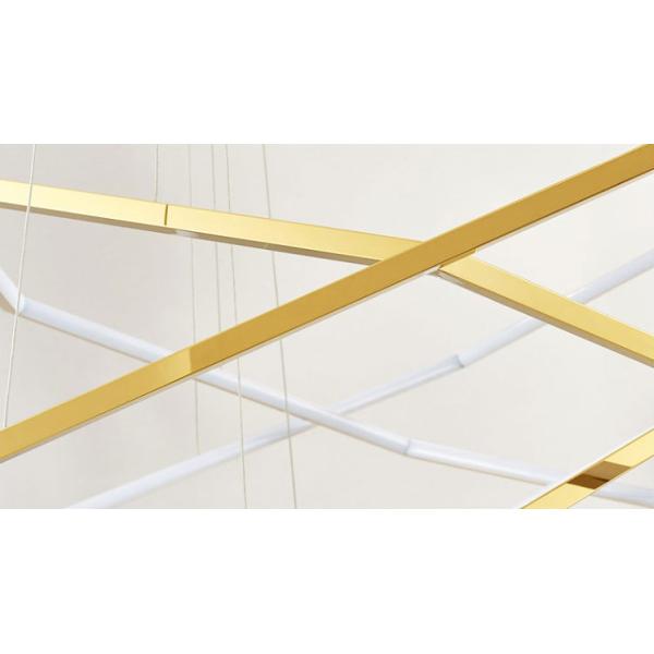 Электропластированные стеклянные лампы потолка акриловые современные коммерческие люстры E14