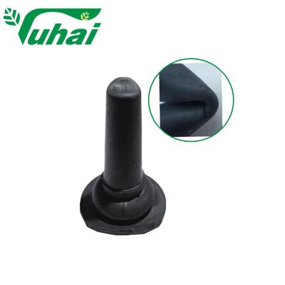 Black Rubber Material Lamb Feeding Teats For Cow Feedeing Bottle