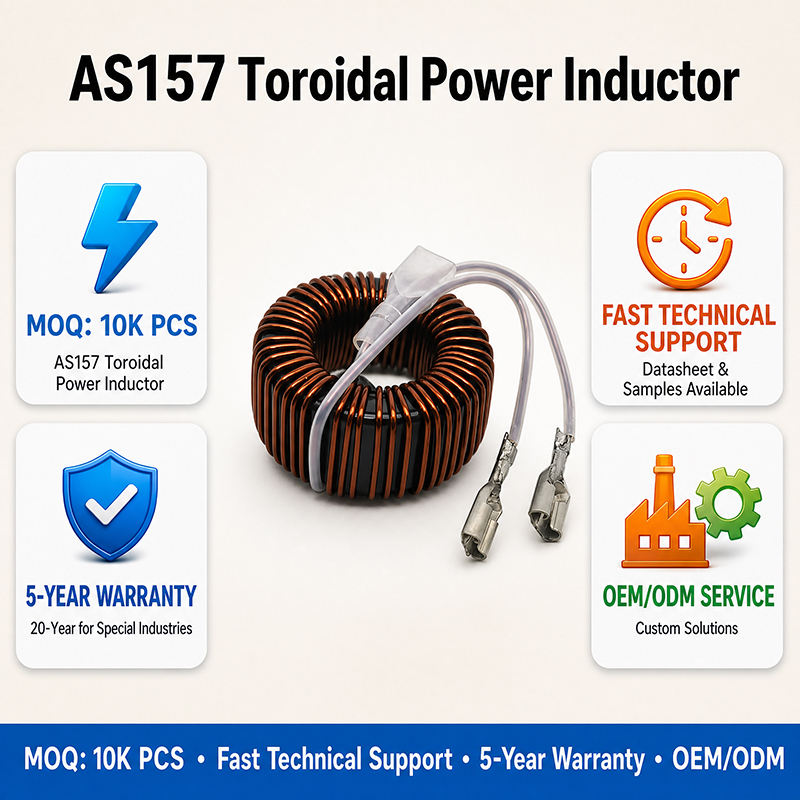 Sendust Core Durable AS157 Toroidal Inductor for Professional Electronic