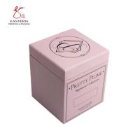 Caixa de empacotamento 1250gsm da vela cor-de-rosa bonita com inserção de papel