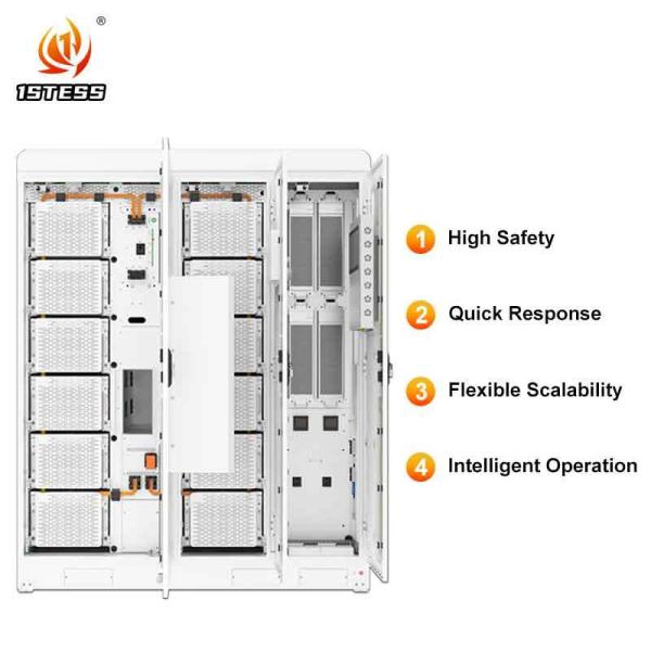 Équipement de stockage de l'énergie modulaire LiFePO4 IP55 107-125 kWh