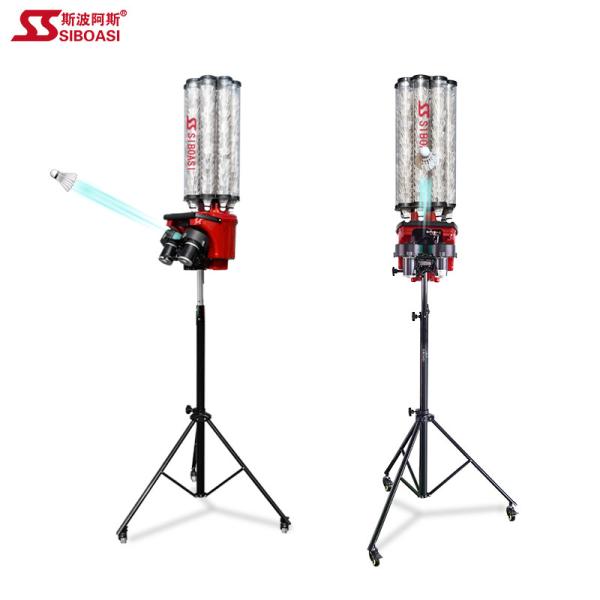 180 Balls Automatic Badminton Shoot Machine With Elevation Angle For Feeding Launching